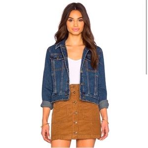 Free People Denim Indigo Jean Jacket